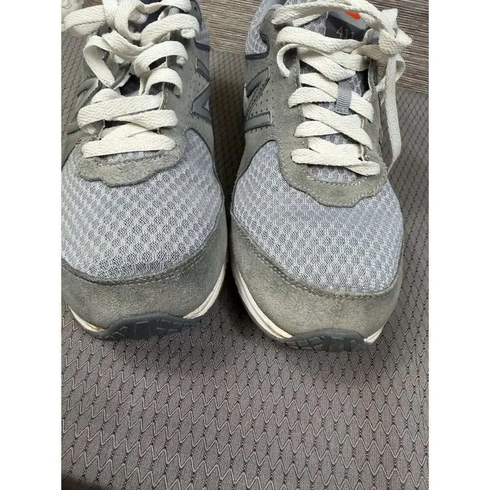 New Balance 411 Shoes Mens Size 9 2E Gray Mesh Walking Cush+ Athletic Sneakers